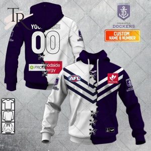 Personalized Guernsey Mix V2 AFL Fremantle Dockers Hoodie 3D