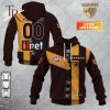 Personalized Guernsey Mix V2 AFL Hawthorn Hawks Hoodie 3D