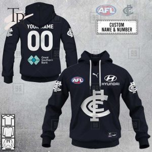 Personalized Home Guernsey 2023 AFL Carlton Blues Hoodie