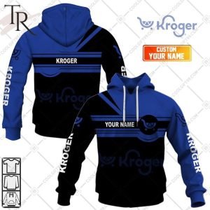 Personalized Kroger Black Blue Hoodie