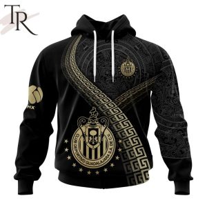 Personalized LIGA MX Chivas Guadalajara Special Black And Gold Design Hoodie