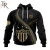 Personalized LIGA MX Club Necaxa Special Black And Gold Design Hoodie