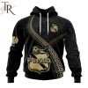 Personalized LIGA MX Club Puebla Special Black And Gold Design Hoodie