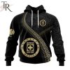 Personalized LIGA MX Cruz Azul Special Black And Gold Design Hoodie