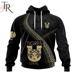 Personalized LIGA MX Tigres UANL Special Black And Gold Design Hoodie