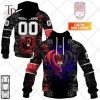 Personalized Lyon LOU Rugby Rose Dragons Design Hoodie