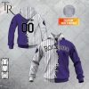 Personalized MLB Colorado Rockies Mix Jersey Hoodie