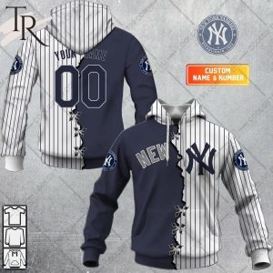 Personalized MLB New York Yankees Mix Jersey Hoodie