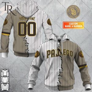 Personalized MLB San Diego Padres Mix Jersey Hoodie