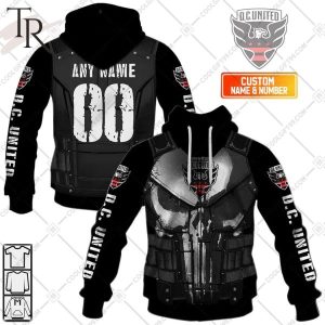 Personalized MLS D.C. United Punisher Design Hoodie