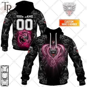 Personalized MLS D.C. United Roses Dragon Couple Hoodie