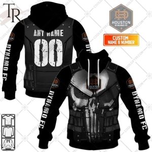 Personalized MLS Houston Dynamo FC Punisher Design Hoodie