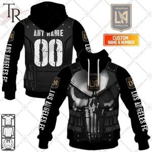 Personalized MLS Los Angeles FC Punisher Design Hoodie