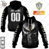 Personalized MLS Los Angeles Galaxy Punisher Design Hoodie