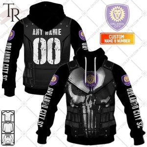 Personalized MLS Orlando City SC Punisher Design Hoodie