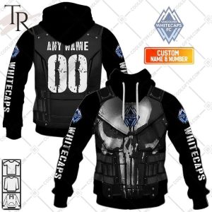 Personalized MLS Vancouver Whitecaps Punisher Design Hoodie