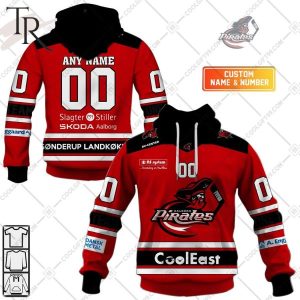 Personalized Metal Ligaen Aalborg Pirates Home Jersey 2324 Style Hoodie