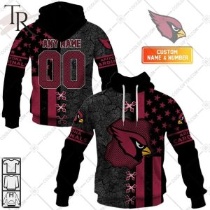 Personalized NFL Arizona Cardinals Flag Special Design Hoodie