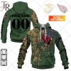 Personalized NFL Arizona Cardinals Marine Camo Hoodie