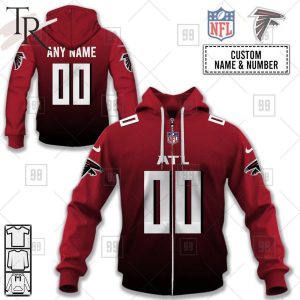 Personalized NFL Atlanta Falcons Alternate Jersey Hoodie 2223