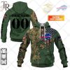 Personalized NFL Buffalo Bills Marine Camo Hoodie