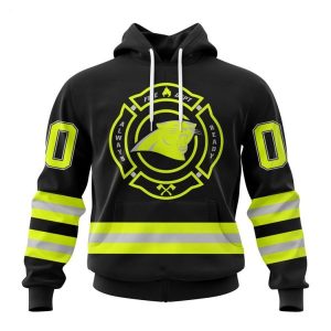 Personalized NFL Carolina Panthers Special FireFighter Uniform Design Hoodie