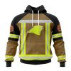 Personalized NFL Carolina Panthers Special Firefighter Uniform Design T-Shirt