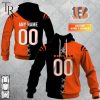 Personalized NFL Cincinnati Bengals Mix Jersey Style Hoodie