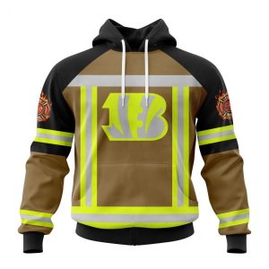 Personalized NFL Cincinnati Bengals Special Firefighter Uniform Design T-Shirt