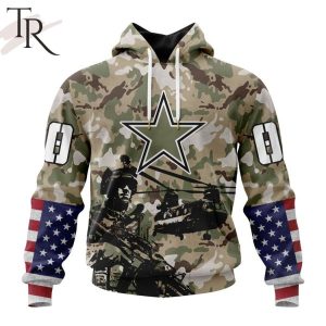 Personalized NFL Dallas Cowboys Special Salute To Service Design Hoodie