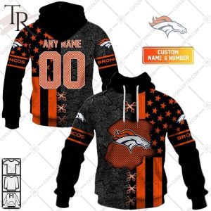 Personalized NFL Denver Broncos Flag Special Design Hoodie