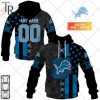 Personalized NFL Detroit Lions Flag Special Design Hoodie