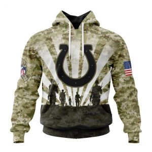 Personalized NFL Indianapolis Colts Salute To Service Honor Veterans And Their Families Hoodie