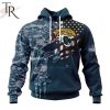 Personalized NFL Jacksonville Jaguars Special Navy Camo Veteran Design Hoodie