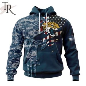 Personalized NFL Jacksonville Jaguars Special Navy Camo Veteran Design Hoodie