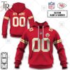 Personalized NFL Kansas City Chiefs Home Jersey Style Hoodie