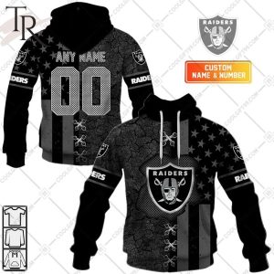 Personalized NFL Las Vegas Raiders Flag Special Design Hoodie