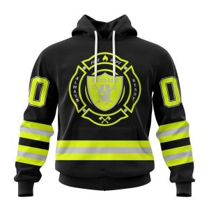 Personalized NFL Las Vegas Raiders Special FireFighter Uniform Design Hoodie