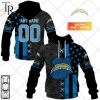 Personalized NFL Los Angeles Chargers Flag Special Design Hoodie