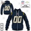 Personalized NFL Los Angeles Chargers Jersey Alternate 02 Jersey Hoodie 2223