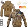 Personalized NFL Los Angeles Chargers Marine Corps Camo Hoodie