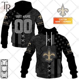 Personalized NFL New Orleans Saints Flag Special Design Hoodie