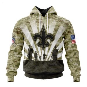 Personalized NFL New Orleans Saints Salute To Service Honor Veterans And Their Families Hoodie