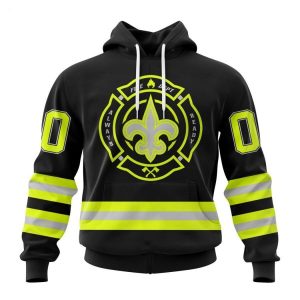 Personalized NFL New Orleans Saints Special FireFighter Uniform Design Hoodie