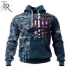 Personalized NFL New York Giants Special Navy Camo Veteran Design Hoodie