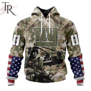 Personalized NFL New York Giants Special Salute To Service Design Hoodie