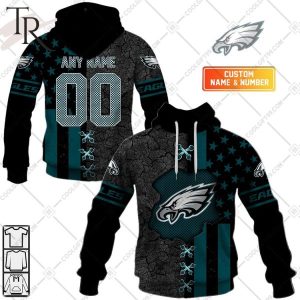 Personalized NFL Philadelphia Eagles Flag Special Design Hoodie