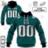 Personalized NFL Philadelphia Eagles Home Jersey Style Hoodie