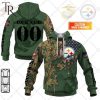 Personalized NFL Pittsburgh Steelers Marine Camo Hoodie