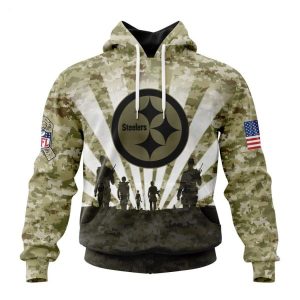 Personalized NFL Pittsburgh Steelers Salute To Service Honor Veterans And Their Families Hoodie